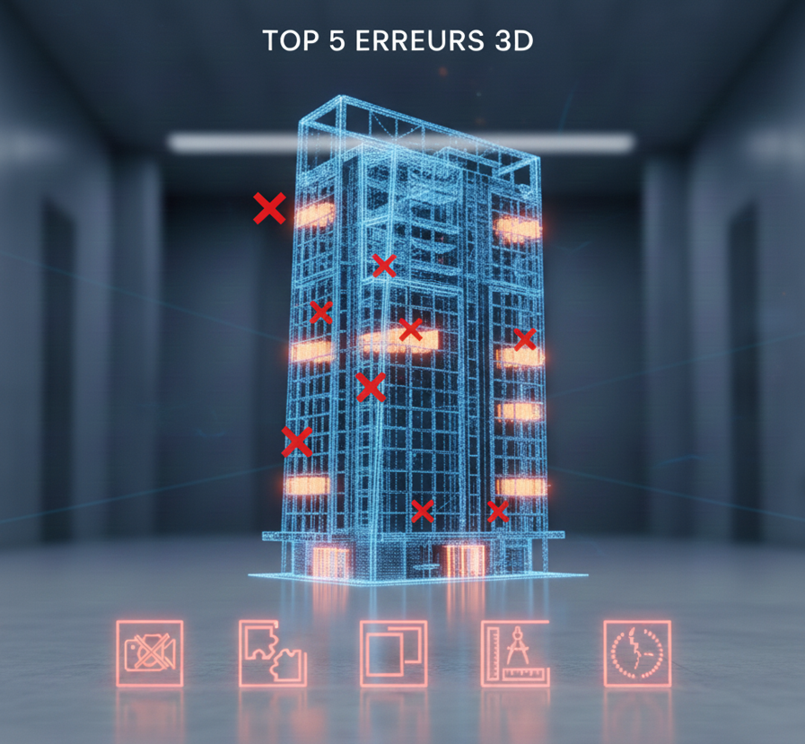 Technicien réalisant un relevé 3D dans un entrepôt industriel à Lyon