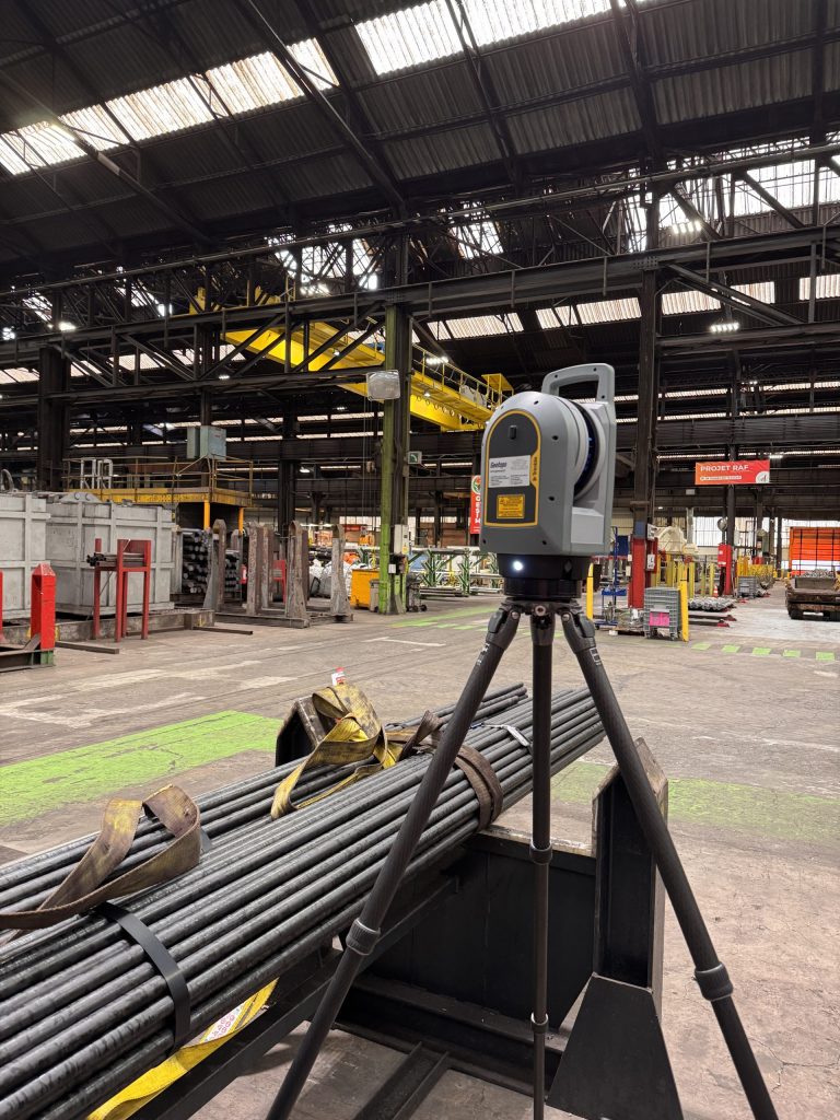 relevé laser scanner grande surface industrielle